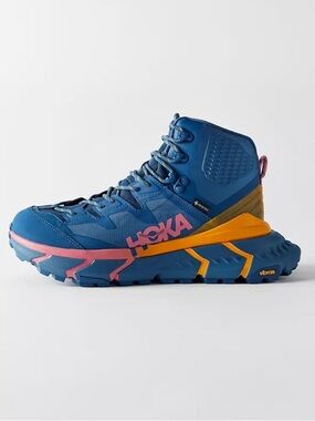 Hoka One One Tennine Hike Gore-Tex in Moroccan Blue Saffron. New
